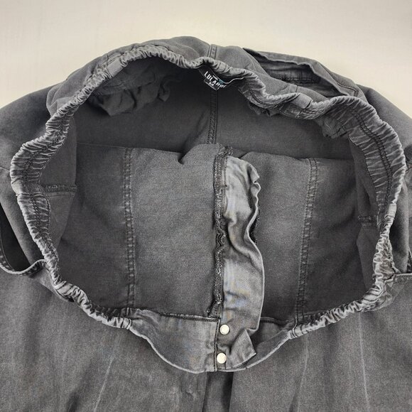 Lularoe Jeans Womens 34 Black Wide Leg Tapered Joggers L-162152 (36x28) - Picture 5 of 9